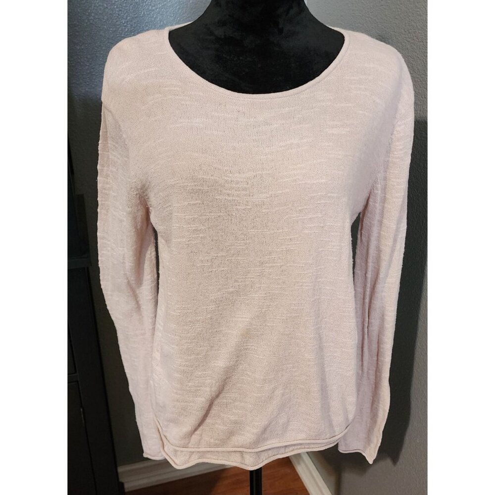 J. Jill Women's‎ Sweater Top Long Sleeve Lightweight Knit Small Tan
